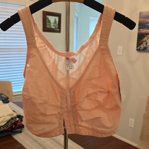 Comfort Choice Peach Front Closure Bra, Size 48DD, New with tags!
